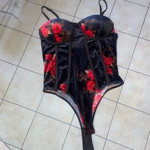 Velvet bodysuit